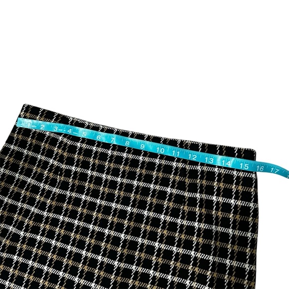 J.Jill Ponte plaid houndstooth pull on pencil skirt size small - Picture 8 of 8